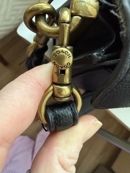 Сумка COACH б/у черная