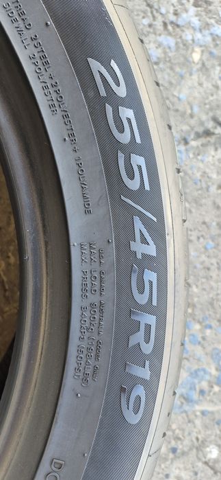 4 anvelope vara Hankook 255/45/19,dot 2022.Pretul este pe bucata.