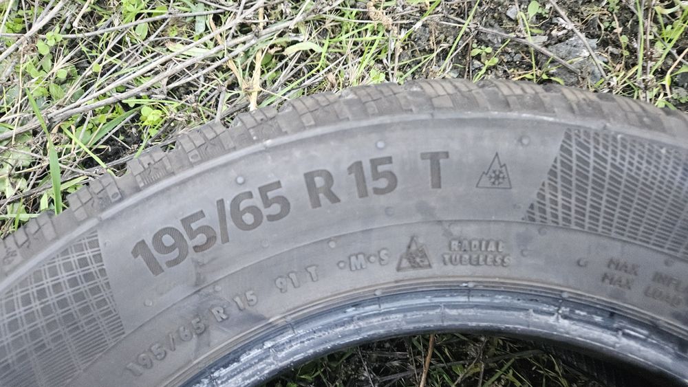 2бр гуми 195 65 15 континентал