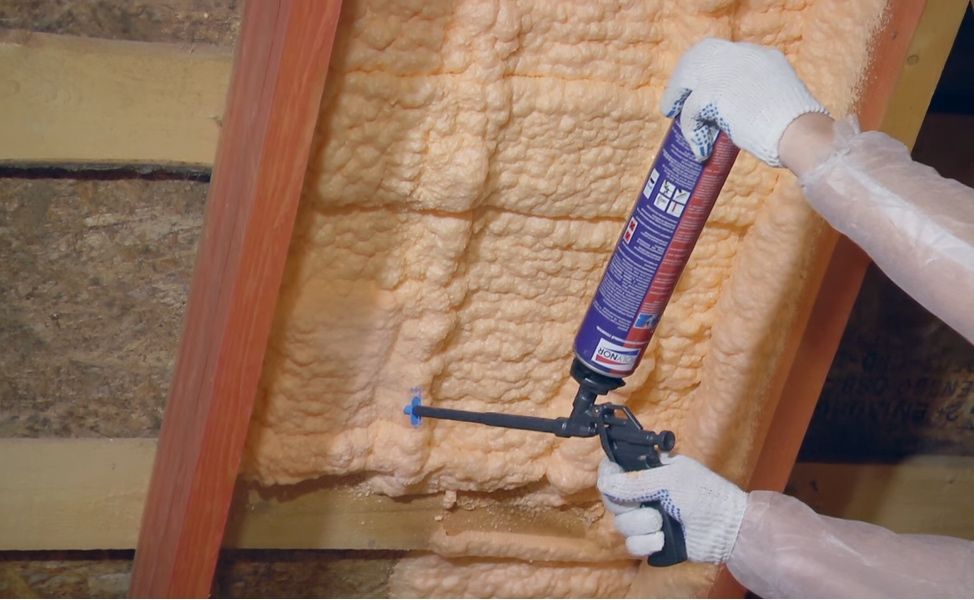 Теплоизоляция пенополиуретаном (ППУ) Пена сепиш хизмати PPU Pena sepis