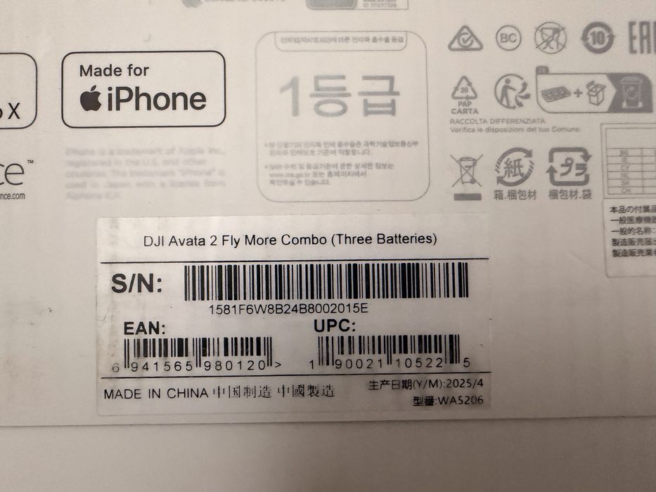 Drona dji avata 2 3 baterii in stare noua doar activata, garantie 2027