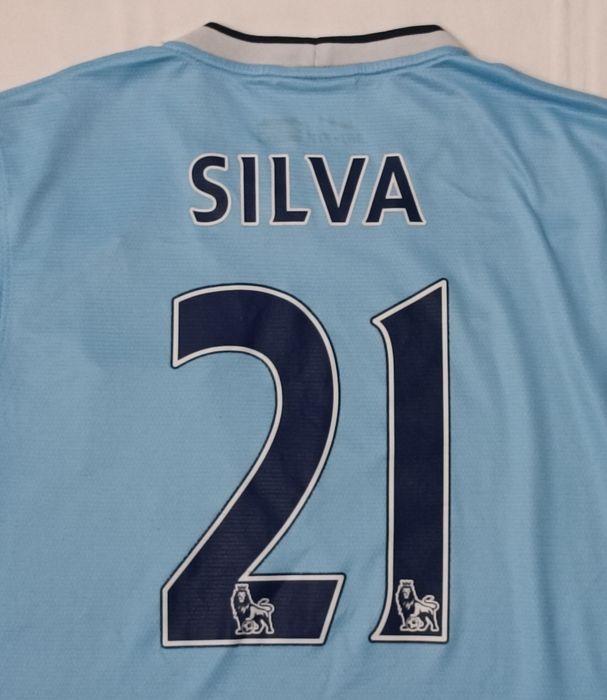 Nike DRI-FIT Manchester City #21 Silva Home Jersey тениска S Найк Сити
