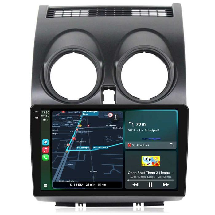 Navigatie Android Dedicata Nissan Qashqai J10 (2007-2013), BT, Carplay