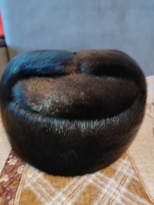 Норковая шапка  с ушками