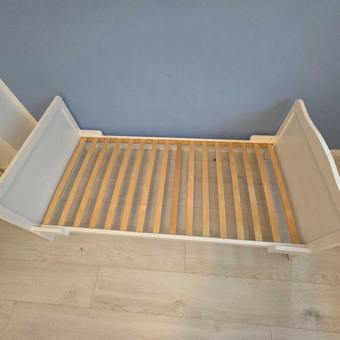 Pat alb copii 140×70 cu saltea