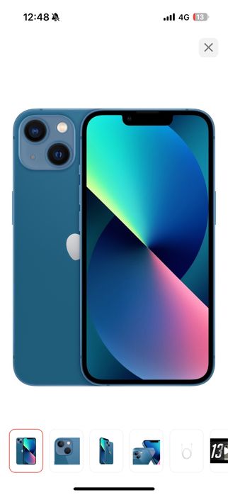 iPhone 13, 128 GB, синий