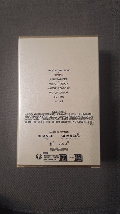 Parfum Chanel mademoiselle 100 ml