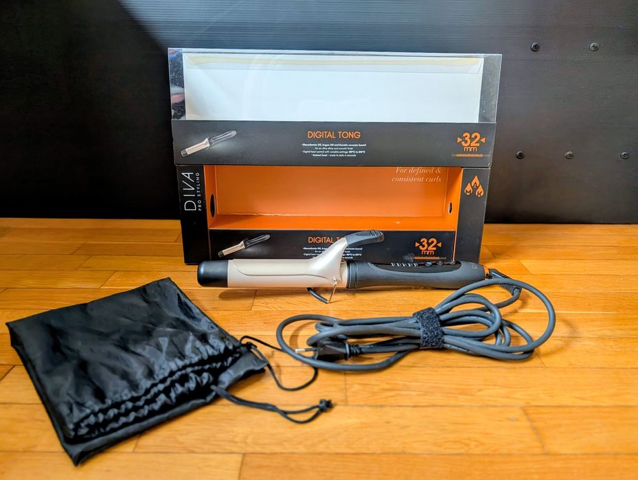 Професионална цилиндрична маша Diva Pro Digital Tong 32мм