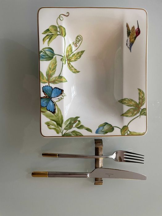 2 suporti tacam tacamuri Art Deco argintati pt servit masa elgant