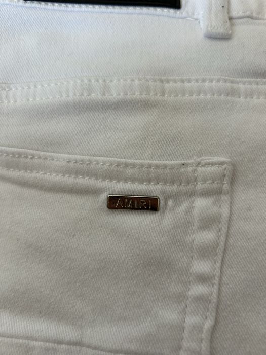 Amiri white slim fit jeans