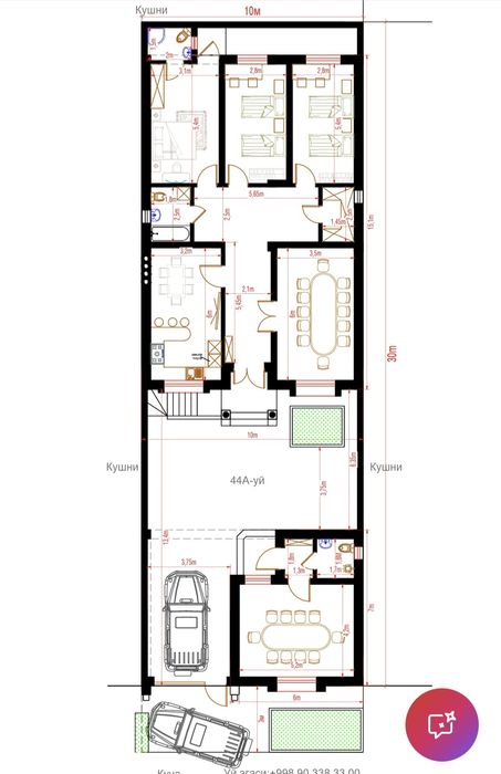 Свой дом, 5 ком, 3 сот, Локация удобная, Чистый воздух.