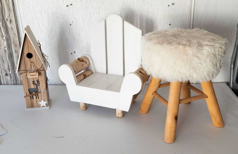 Recuzita foto studio - scaunele lemn