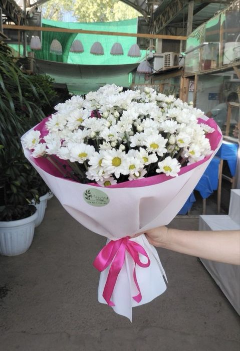 Xrazantema romashka buket gullar