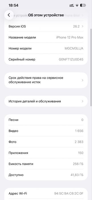 iPhone 12 pro max 256 GB LL/A