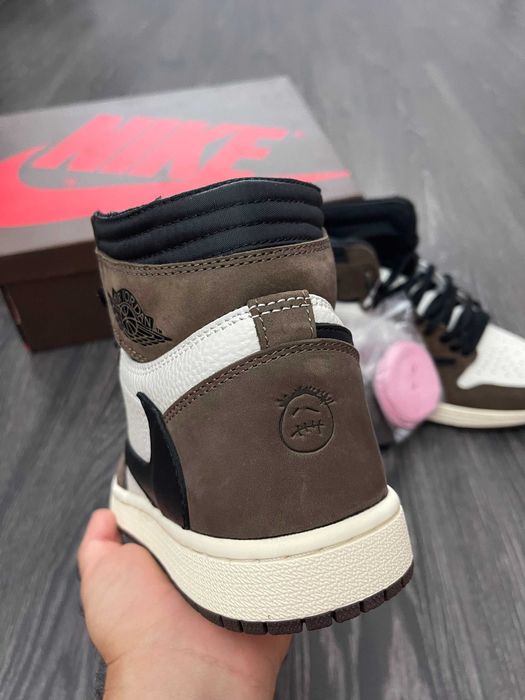 Adidasi JORDAN 1 x Travis Scott High- Produs NOU PREMIUM din Piele