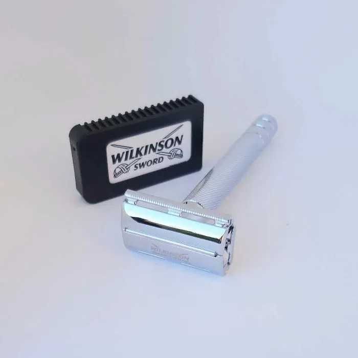 Класическа метална самобръсначка WILKINSON "Пеперуда" – Като нова!