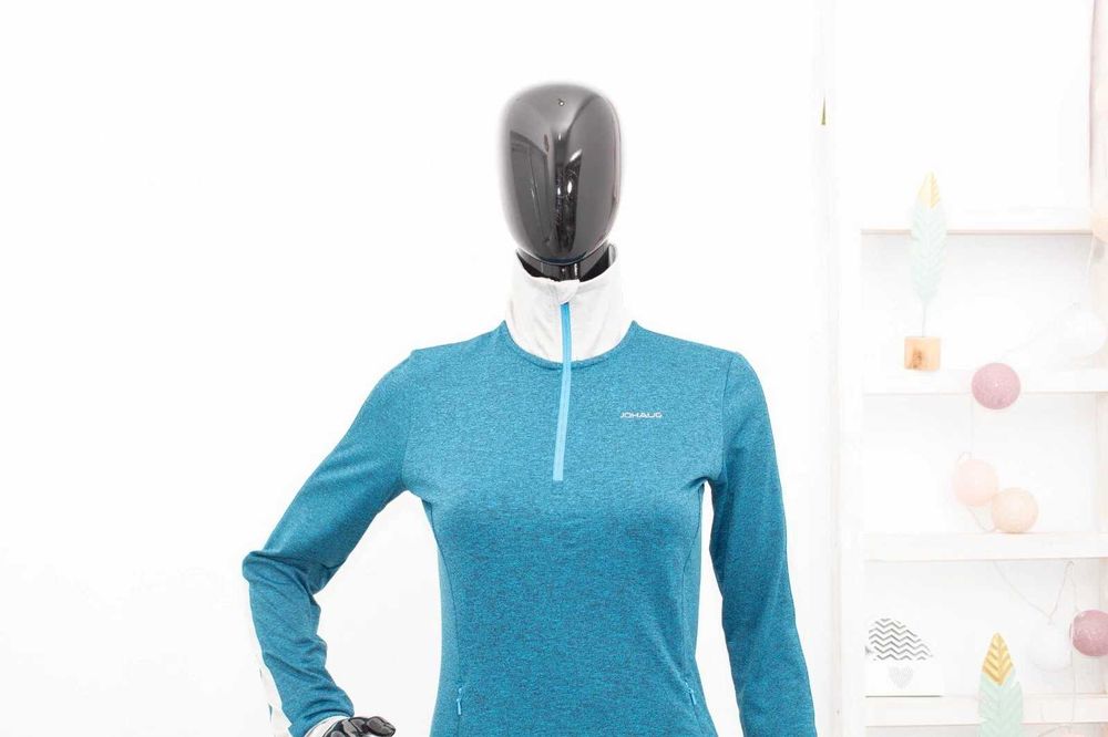 JOHAUG дамска блуза термо бельо с цип и висока яка за ски XS