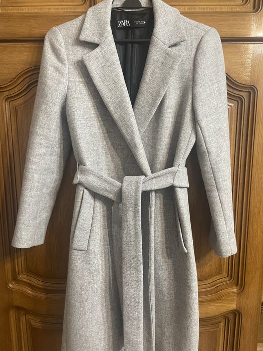 Palton dama gri
