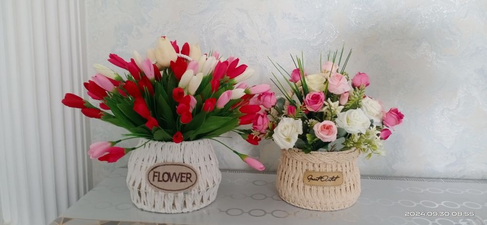 Stol gullari. Dekor gullar.  To'yxonalarga zakaz olamiz