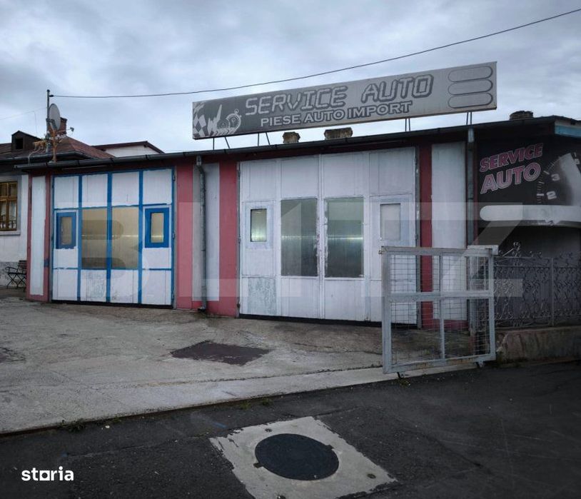 Service auto, spalatorie, service roti si magazin, cu echipamente, zon