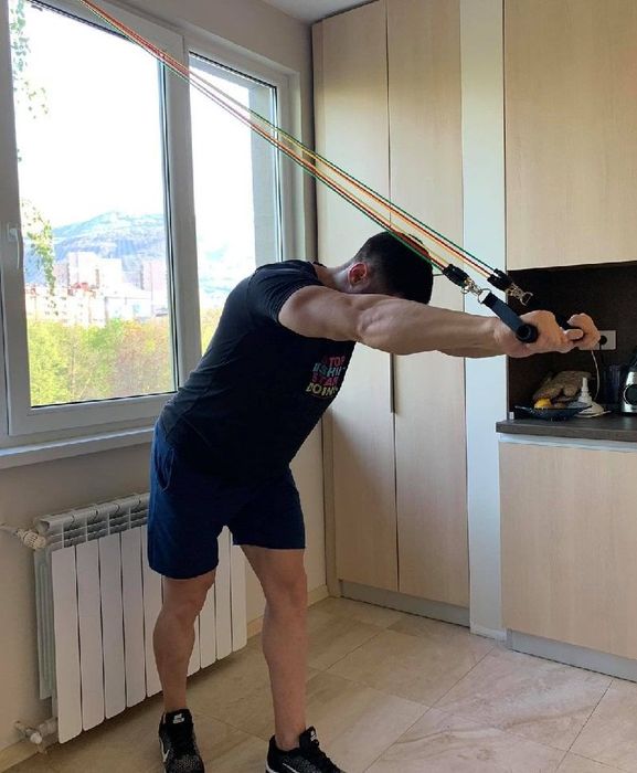 Ластици за Тренировка, Пълен комплект от 11 части - До 68 кг, TPE