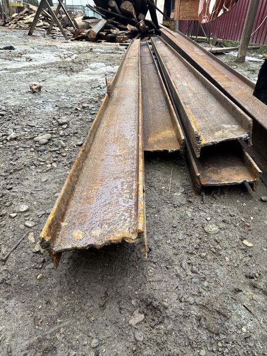 Profile metalice tip I, 6 bucăți, 4–4,4 m – PREȚ BUN