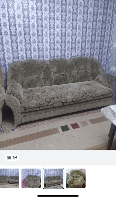 Продам диван+кресло в хорошем состояний
