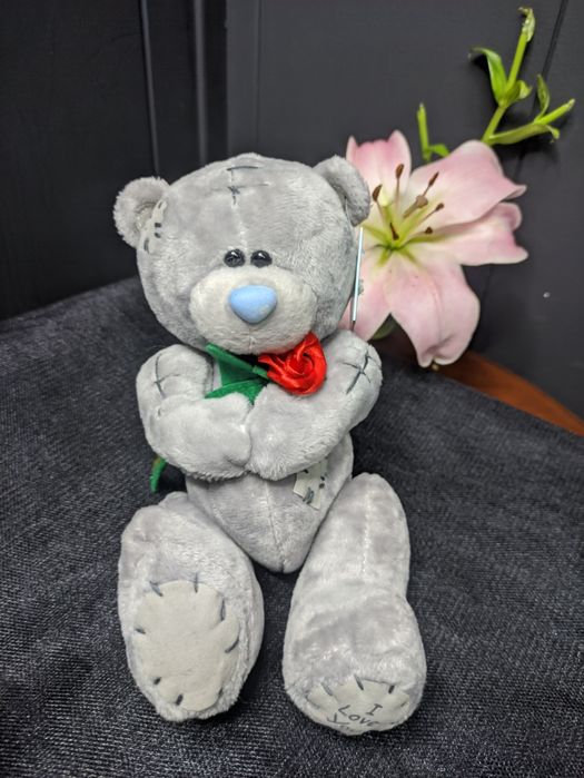 Мишка Тедди с розочкой