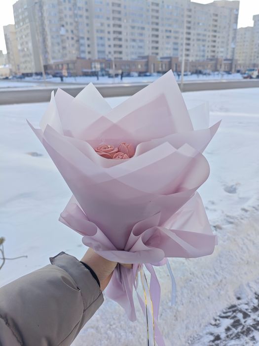 Клубника в шоколаде в виде Цветов