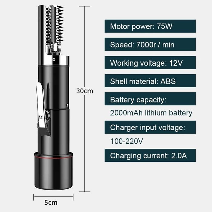 Безжичен професионален уред за чистване на риба, машинка за почистване