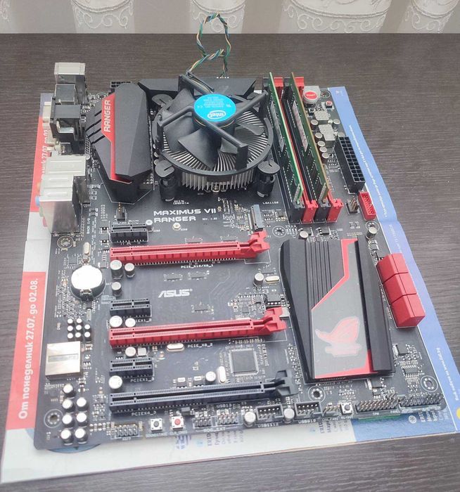 Дънна платка Asus Maximus Ranger VII Intel Z97 i5 4570 2x4gb ddr3 1600
