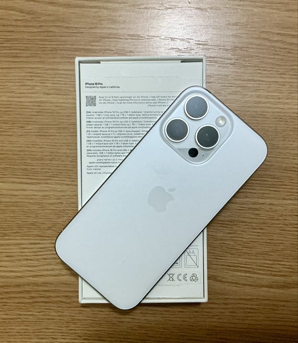Iphone 16 Pro 256 Gb Alb  Liber de retea