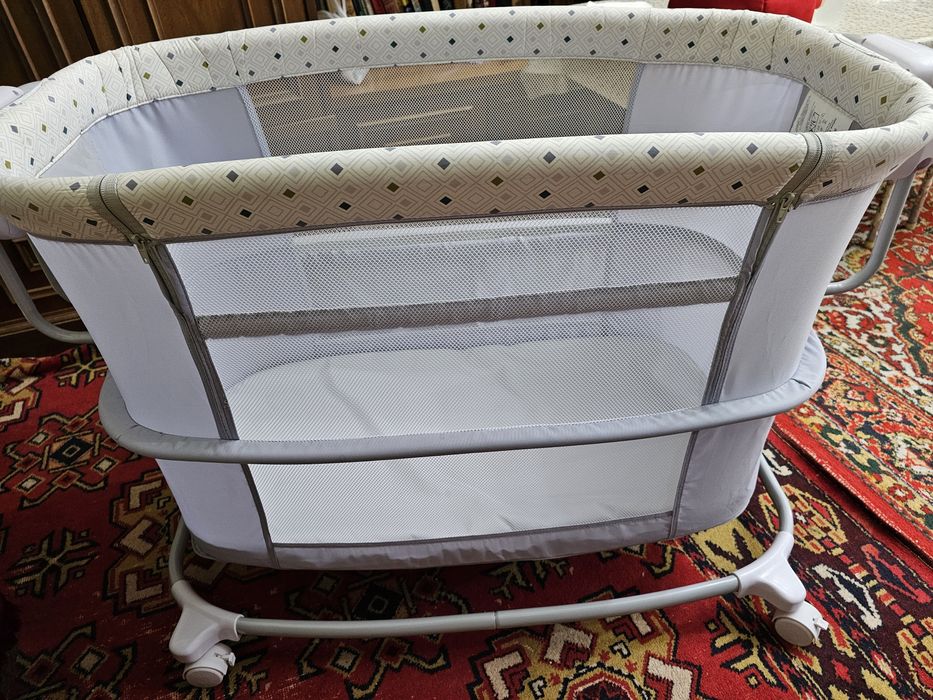 Детская люлька кроватка 3 в 1 + шезлонг в подарок