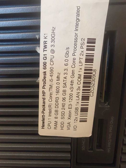 Компютър HP ProDesk 600 G1 TWR
