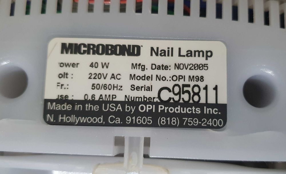 Vand lampa de unghii MICROBOND