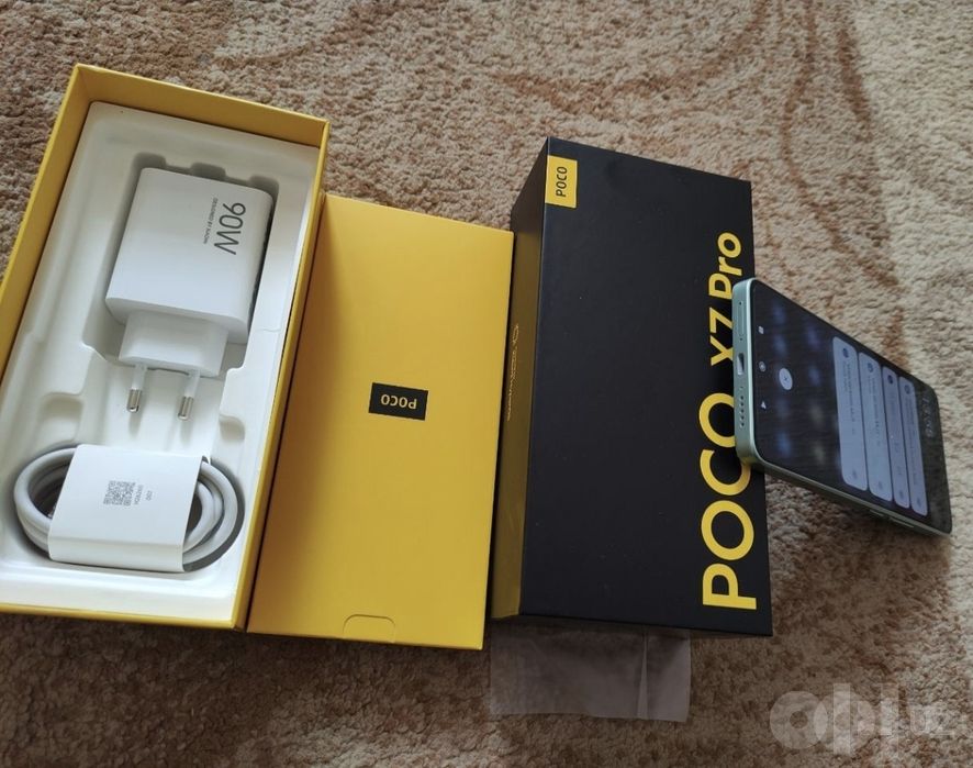 Poco X7 pro 12+12/512 Gb! Состояние идеал + чехол, смарт соат, 3 шнур