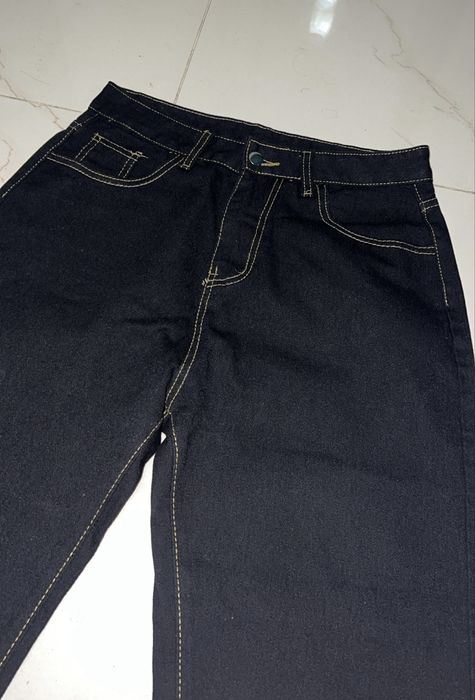 Blugi Evisu Japan Style imprimeu oversize baggy marimea M negrii