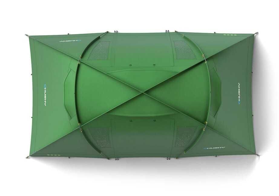 Cort familie Husky Brime 4-6 Dural verde – Folosit doar de 2 ori (Impecabil)