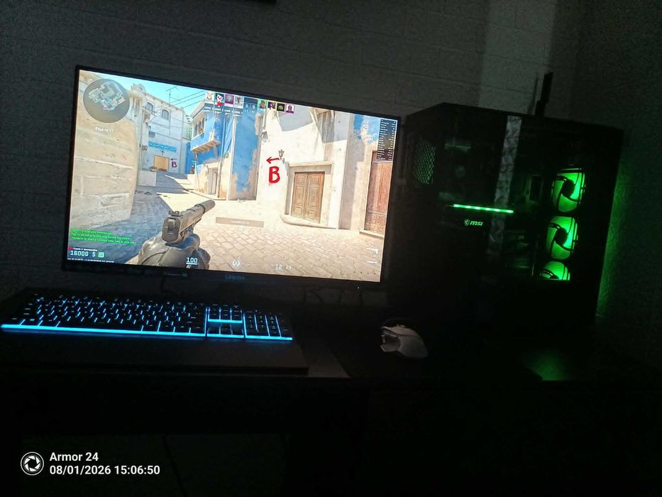 Пълен 2K Геймърски Сетъп (ПС + 200Hz Монитор + Периферия)