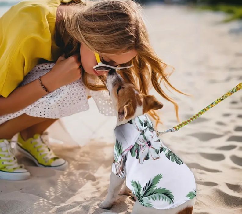 Camasa bluza caini model tropical M