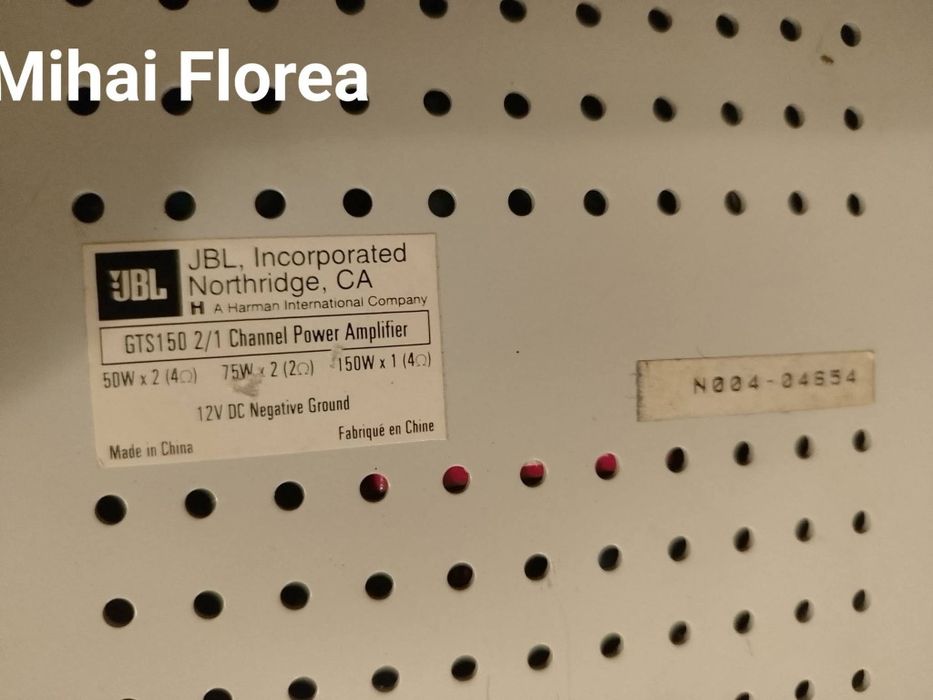 Amplificator  statie auto JBL GTA 150