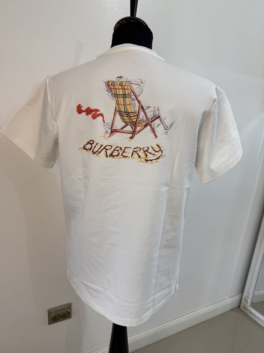 Tricou Burbbery Alb toate marimile disponibile