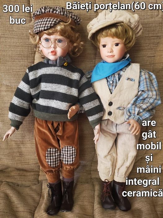 Păpuși-băieți din porțelan