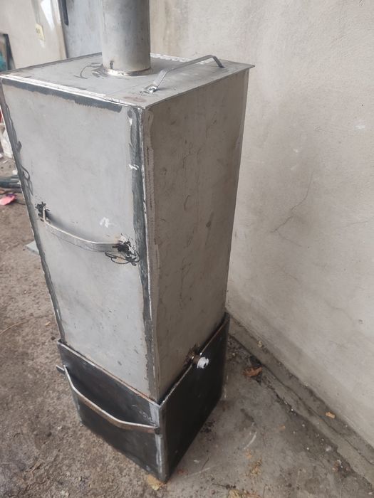 Печь с баком нержавеющим