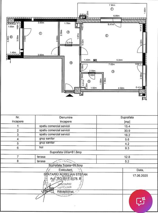 Spatiu comercial 81.6 mp direct proprietar