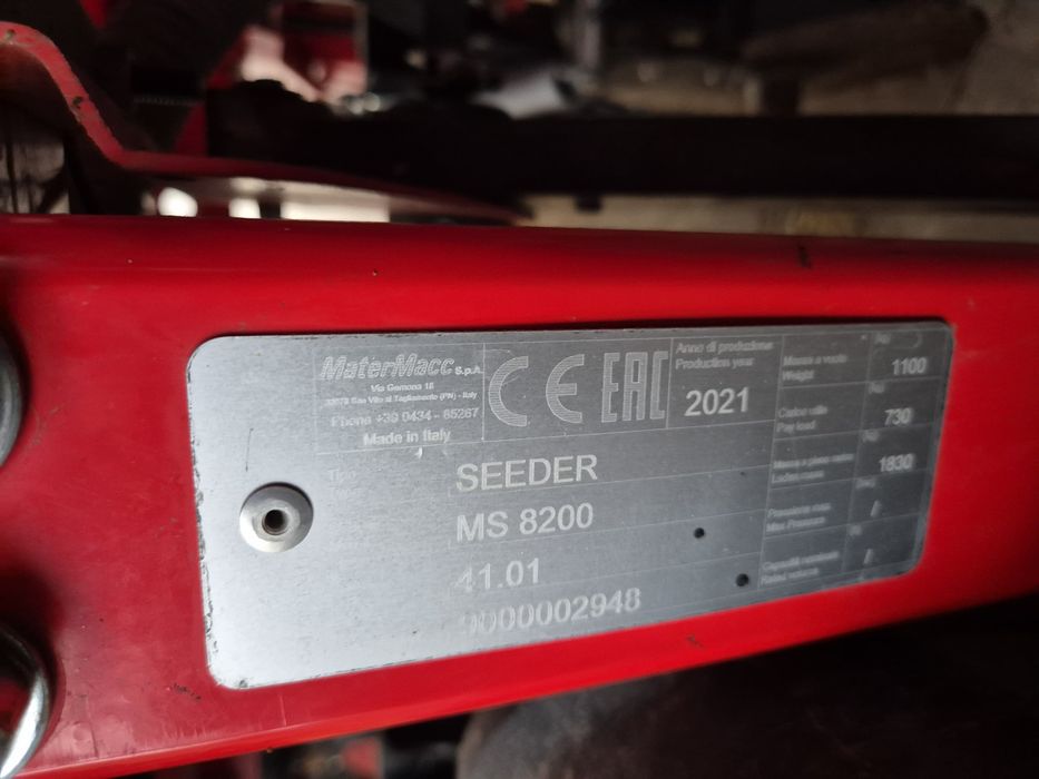 Vând semănătoare porumb Matermacc 6 rânduri Italia 2021