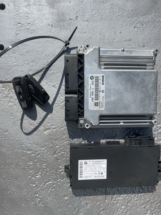 Компютър/ кас модул и ключ БМВ 525д, 197кс (computer bmw 197hp)