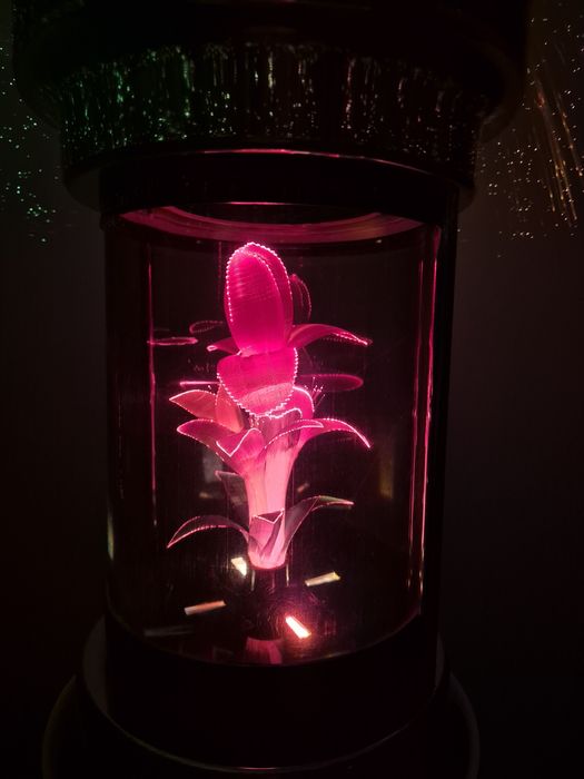 Lampă fibră optica de sticla anii 80 italia