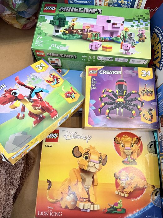 Lego disney,creator,minecraft,city