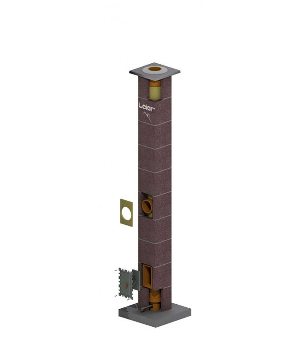Cos fum ceramic profesional LEIER,transport INCLUS,diam 20cm,h7m+CADOU